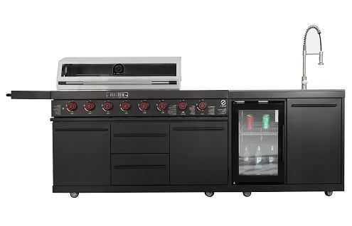 מטבח חוץ 6 מבערים Z GRILLS MASTER בגימור שחור מט