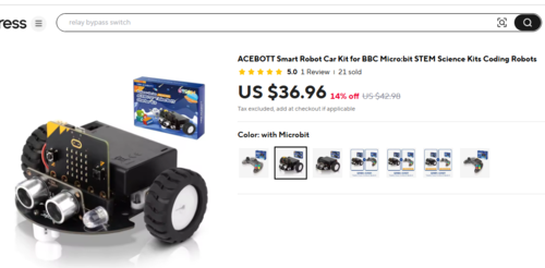 שלט/ג'ויסטיק לומד לקיטים ורובוטים ACEBOTT Micro Bit