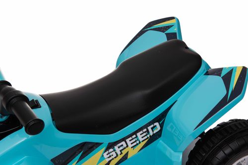 טרקטורון ממונע 6V רחב ויציב לילדים נסיעה קדימה/אחורה וצלילים - טורקיז