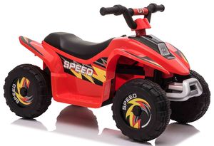 טרקטורון ממונע 6V רחב ויציב לילדים נסיעה קדימה/אחורה וצלילים - אדום
