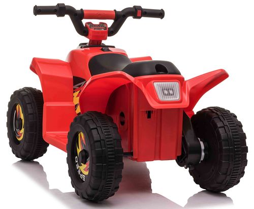 טרקטורון ממונע 6V רחב ויציב לילדים נסיעה קדימה/אחורה וצלילים - אדום