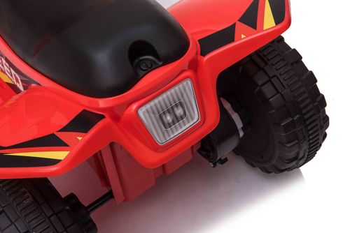 טרקטורון ממונע 6V רחב ויציב לילדים נסיעה קדימה/אחורה וצלילים - אדום