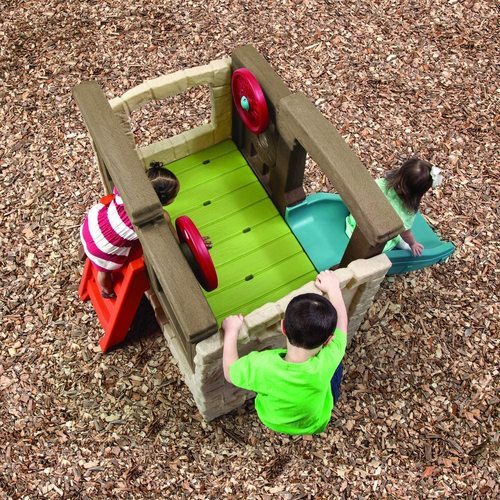 מתקן פעילות לחצר Woodland Climber עם מגלשה 8158 STEP2