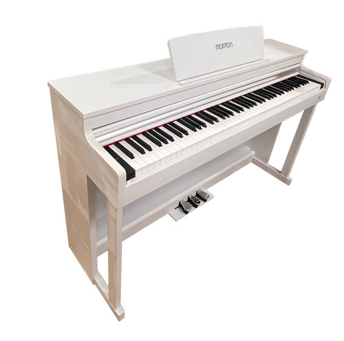 פסנתר חשמלי 88 קלידים בצבע לבן MORTON V8 WHITE