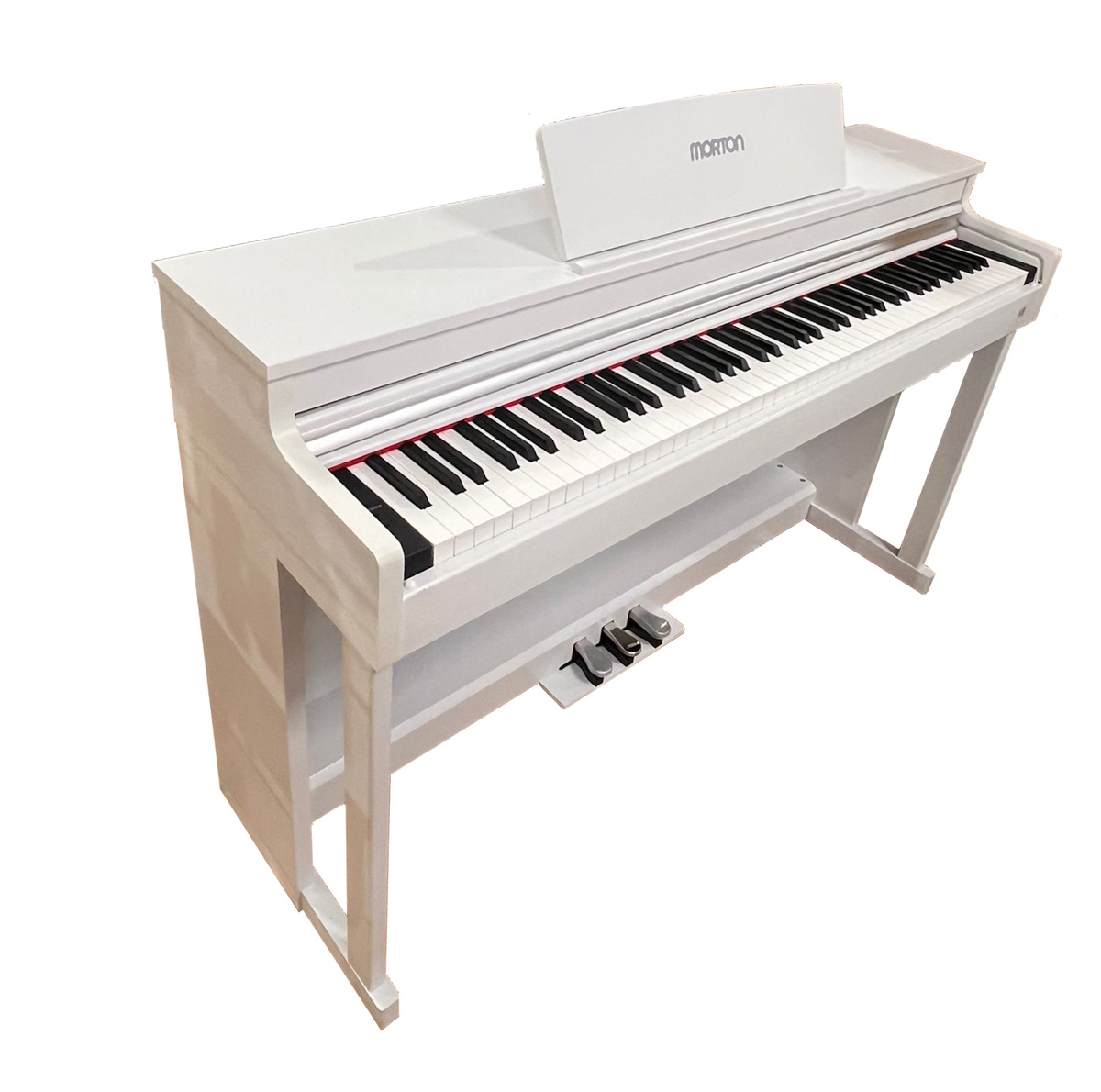 פסנתר חשמלי 88 קלידים בצבע לבן MORTON V8 WHITE