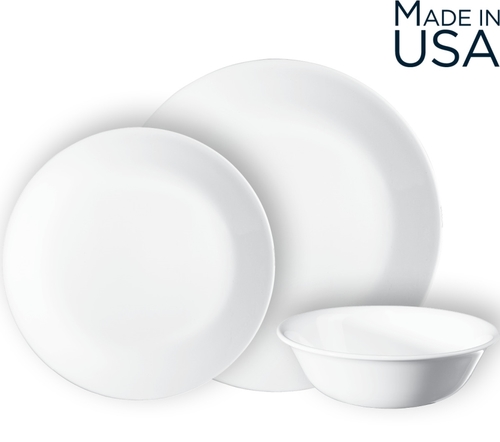 סט 18 חלקים קורנינג  Corning CORELLE® - Winter Frost White