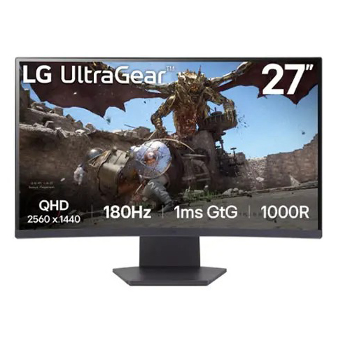 מסך מחשב קעור LG UltraGear 27GS60QCB QHD - יבואן רשמי