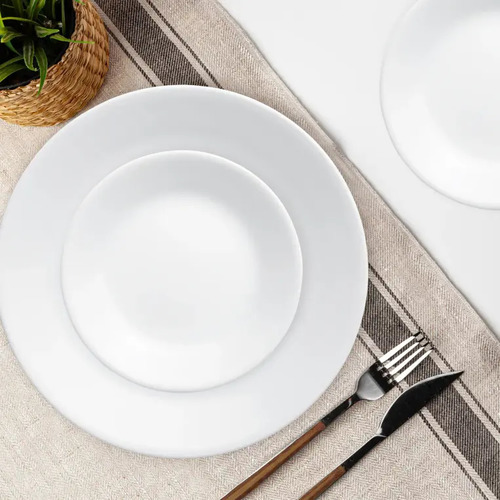 סט 18 חלקים קורנינג  Corning CORELLE® - Winter Frost White