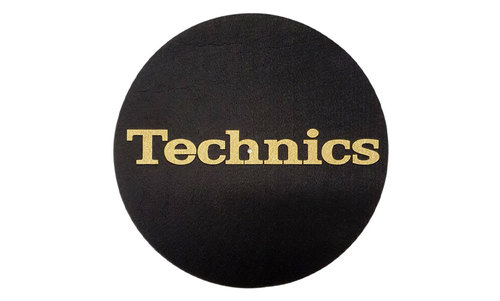 סט זוגי - לבד לפטיפון דיג'יי טכניקס שחור זהב - Technics Slipmat BG