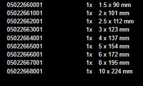 סט אלן צבעוני 05022669001 3950/9 Hex-Plus Multicolour 