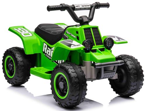 טרקטורון ממונע לילדים Racing 6V רחב ויציב לילדים נסיעה קדימה/אחורה ואורות - ירוק