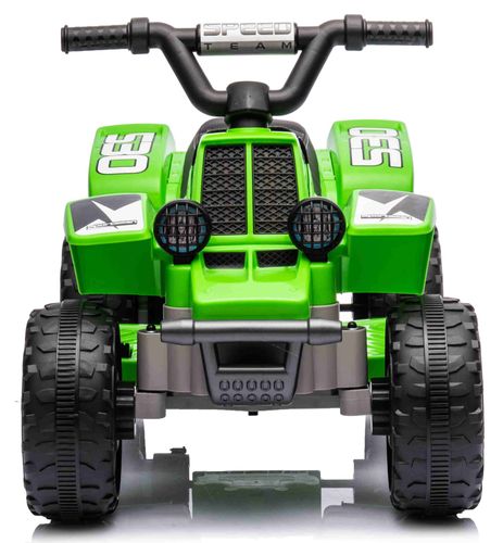 טרקטורון ממונע לילדים Racing 6V רחב ויציב לילדים נסיעה קדימה/אחורה ואורות - ירוק