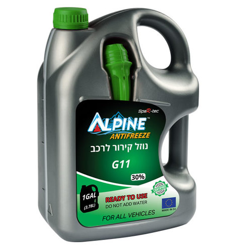 נוזל קירור ירוק 30% 1 גלון טמפ.קיפאון 15-