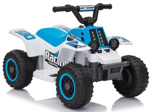 טרקטורון ממונע לילדים Racing 6V רחב ויציב לילדים נסיעה קדימה/אחורה ואורות - כחול