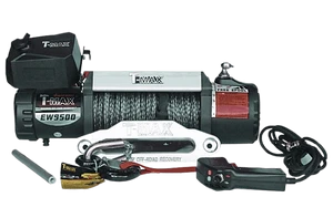 כננת משיכה 12V T-MAX דגם X-POWER-9500 חבל סינטטי 1134117