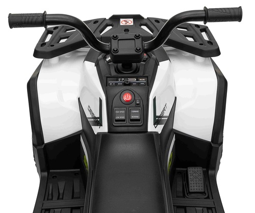 טרקטורון SPEED 12V חשמלי לילדים עם הנעה 2X4, שלט חכם ואורות LED קדמיים - שחור/כחול