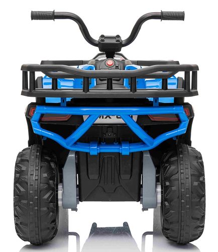 טרקטורון SPEED 12V חשמלי לילדים עם הנעה 2X4, שלט חכם ואורות LED קדמיים - שחור/כחול