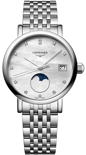 Longines L43304876 Elegant 30MM נשים משובץ יהלומים לונג'ין יבואן רשמי