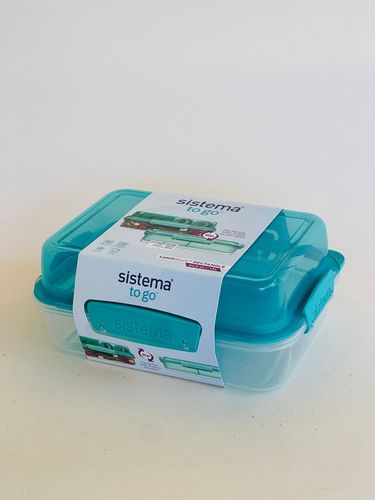 מיכל אחסון מלבנית 1.8 ליטר מסדרת Sistema - To Go