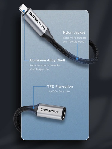 כבל מאריך USB-C Male To USB-C Female Extension CU21H