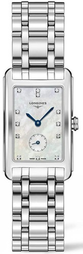 Longines L55124876 DolceVita נשים משובץ יהלומים לונג'ין יבואן רשמי