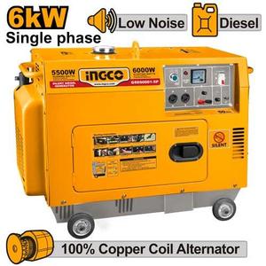גנרטור דיזל שקט 6000W מבית INGCO 