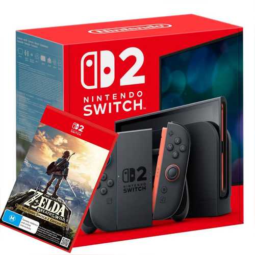 NINTENDO SWITCH 2 +‎ GAME ZELDA BREATH OF THE WILD קונסולה