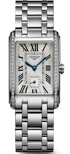Longines L55120716 DolceVita נשים משובץ יהלומים לונג'ין יבואן רשמי