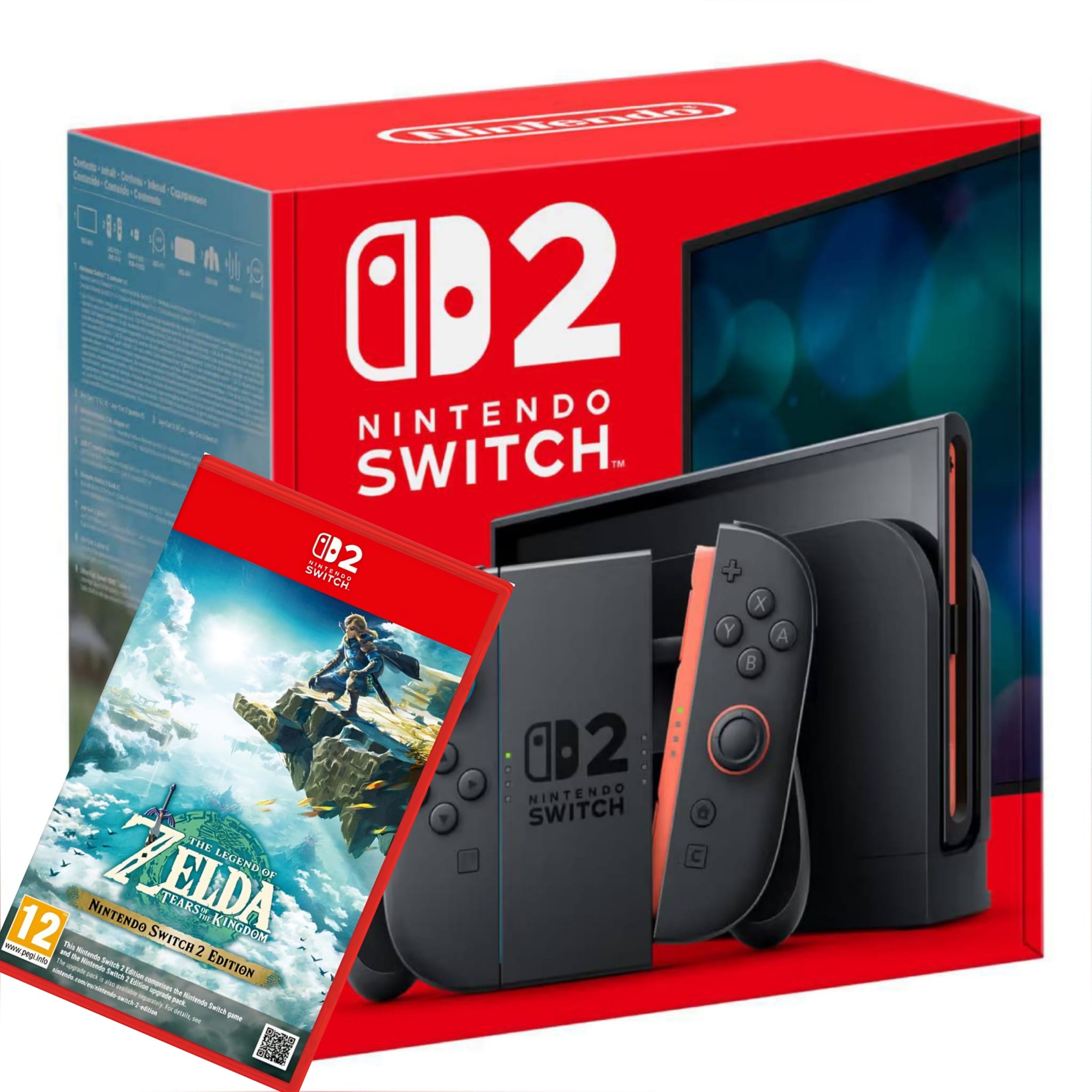 NINTENDO SWITCH 2 +‎ GAME ZELDA TEARS OF THE KINGDOM קונסולה