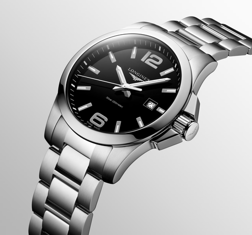 Longines L37604566 Conquest 43MM לגברים לונג'ין יבואן רשמי
