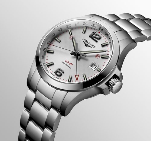 Longines L37284766 Conquest V.H.P GMT לגברים לונג'ין יבואן רשמי