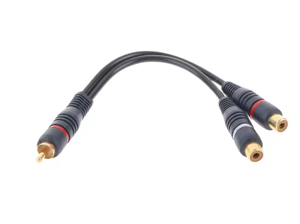 מתאם RCA זכר ל 2RCA נקבה