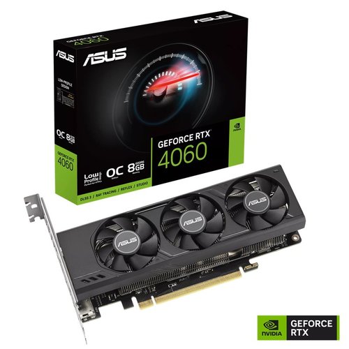 כרטיס מסך ASUS LP 3FAN RTX4060-8GB HDMI*2 DP*2 D6 90YV0JL0