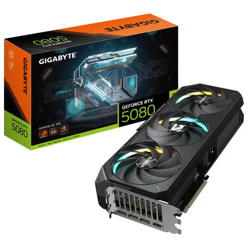 כרטיס מסך GIGABYTE RTX 5080 16GB GDDR7 OC 3FAN