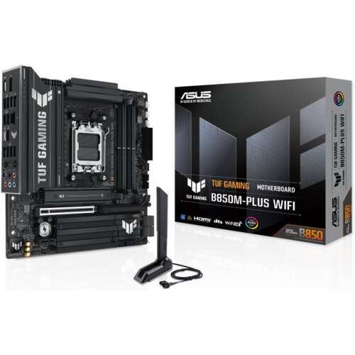 לוח ASUS TUF GAMING AMD B850M PLUS WIFI6E AURA AM5 DDR5 90MB1IY0