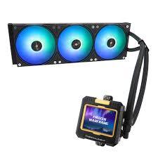 קירור מים 3 LCD DISPLAY FROZEN THERMALRIGHT WARFRAME ARGB BLACK 360