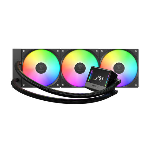 מערכת קירור מים לבן GAMDIAS CHIONE E4-360 GAMING ARGB 3FAN