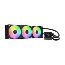 מערכת קירור מים שחור GAMDIAS CHIONE E4-360 GAMING ARGB 3FAN