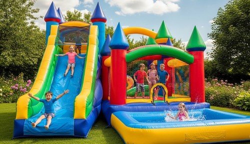 מתקנים מתנפחים לגינה Mirajump: כיף ובטיחות לילדים