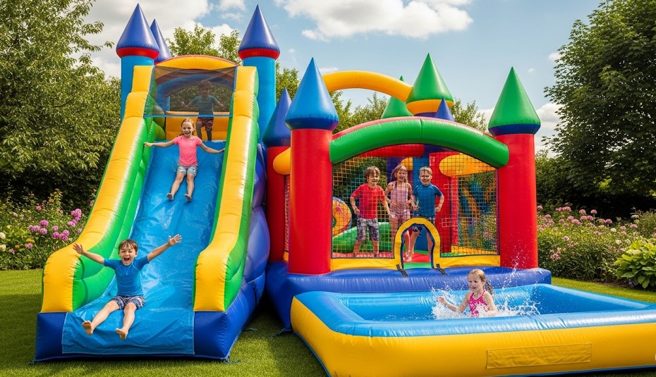 מתקנים מתנפחים לגינה Mirajump: כיף ובטיחות לילדים