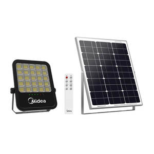 פנס הצפה סולארי 200W לד שחור CCT מידאה+ שלט FLS200W-02