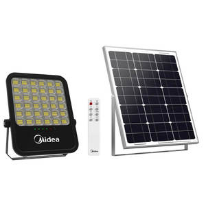 הצפה סולארי 300W לד שחור CCT מידאה+ שלט FLS300W-02