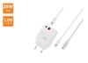 מטען קיר MWC25PQ white lightning (silver line) מבית MIRACASE