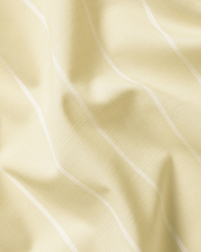 חולצה שרוול קצר גזרת קלאסיק - Oatmeal pinstripe non-iron stretch poplin slub short sleeve cf