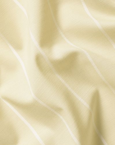 חולצה שרוול קצר גזרת סלים - Oatmeal pinstripe non-iron stretch poplin slub short sleeve sf