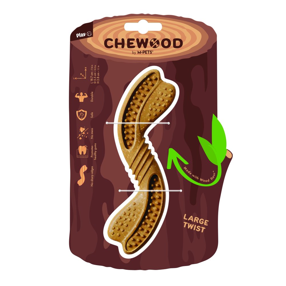 צעצוע לעיסה לכלב CHEWOOD L טוויסט