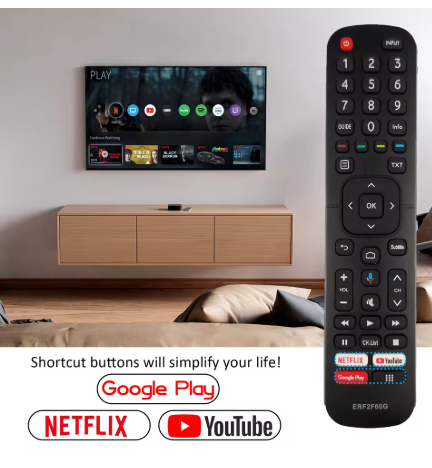 שלט תואם לטלוויזיה סמארט הייסנס HISENSE-ERF2F60G