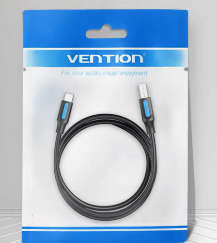 כבל איכותי TYPE C ל-USB TYPE B  עבור מדפסת באורך 2M פרימיום