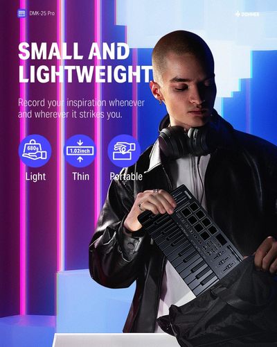 מקלדת שליטה ניידת מקצועית 25 קלידים EC6783 DMK25PRO מבית DONNER