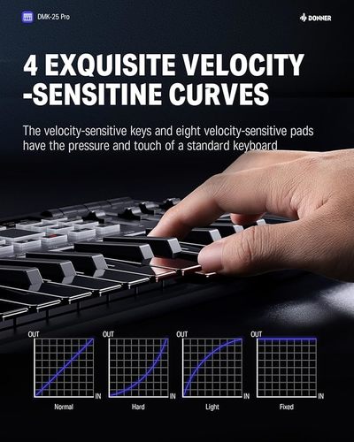 מקלדת שליטה ניידת מקצועית 25 קלידים EC6783 DMK25PRO מבית DONNER